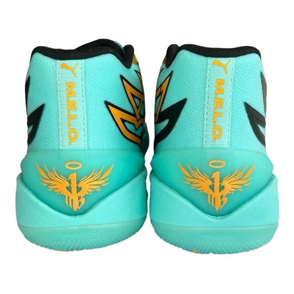 Puma | LaMelo Ball MB.02 Honeycomb Elektro Aqua Sneakers | 377590-01 | Size 9.5 - Picture 4 of 9